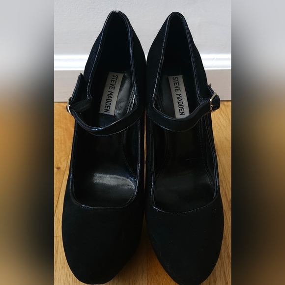 Steve Madden Suede Platform Pump High Heels - Picture 2 of 4